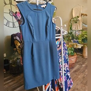 Loft 2 blue dress